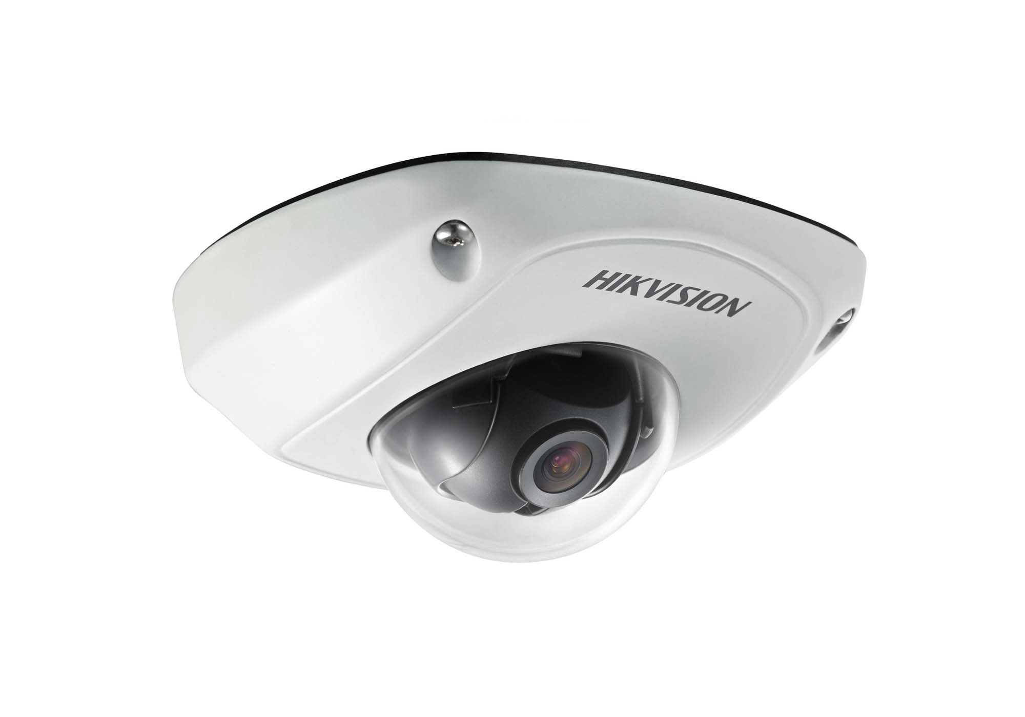 Hikvision OEM DS-2CD2543G0-IS 4MP Mini Wedge Dome IP Camera – Audio I/O, 4mm Lens, Black