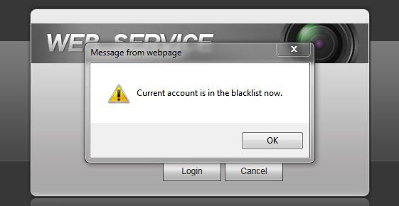 How to fix error Message: Account is blacklisted