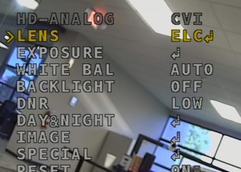 The OSD menu of security cameras explained