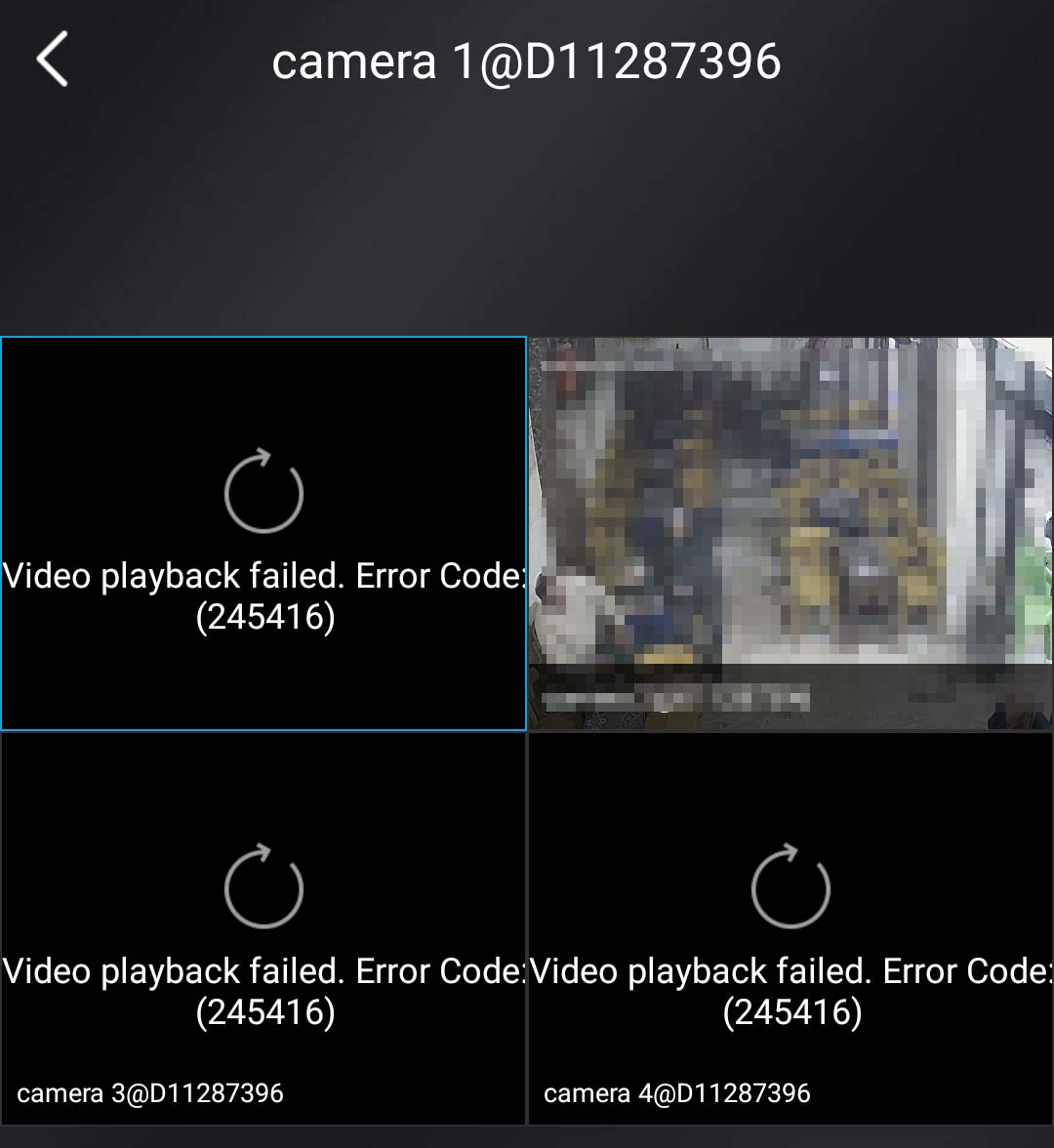 Hik-Connect: Video playing failed. Error Code: (260015)