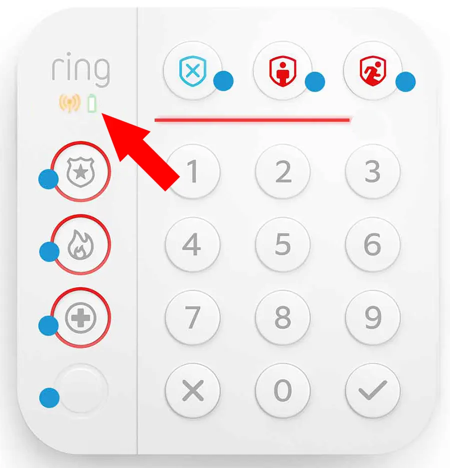 Why There’s a Green Battery Light Flashing on Ring Keypad