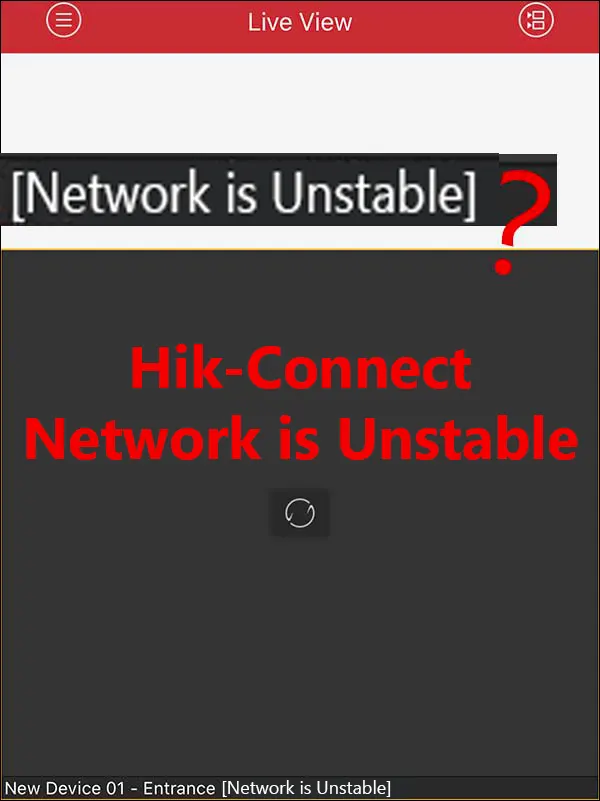 hik connect network unstable