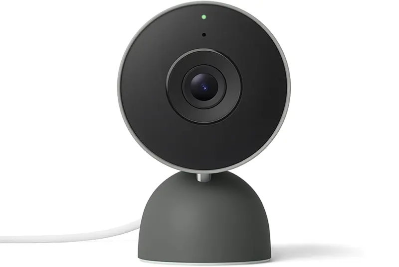 Google Nest Cam Indoor 3rd Gen showing app interface and camera view