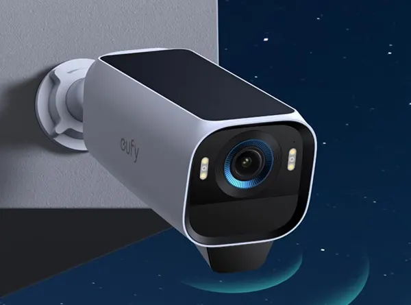 eufy eufyCam S3 Pro four-camera wireless solar security system with MaxColor night vision